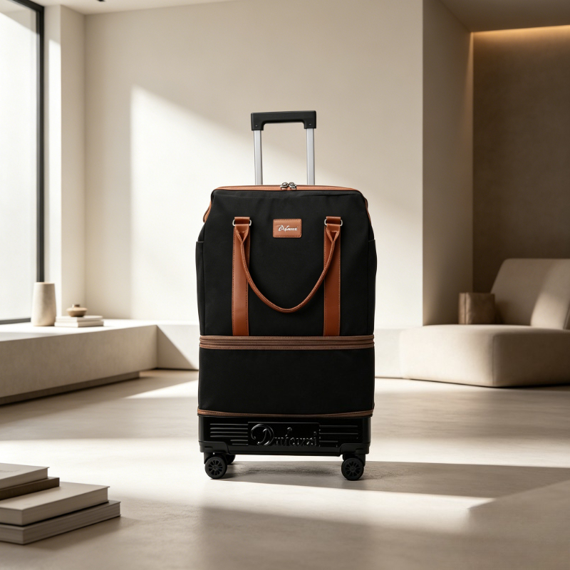 Foldable Wheeled Duffel Bag, L - Foldable Rolling Luggage Bag 评论和价格