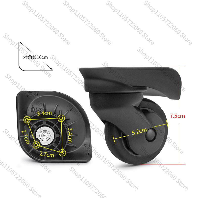 For W048# Luggage Spinner Whee - Silent Replacement Luggage Wheels 评论和价格