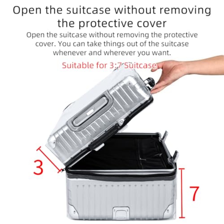 Veki Clear Suitcase Cover PVC  - Luggage Protective Cover Transparent 评论和价格