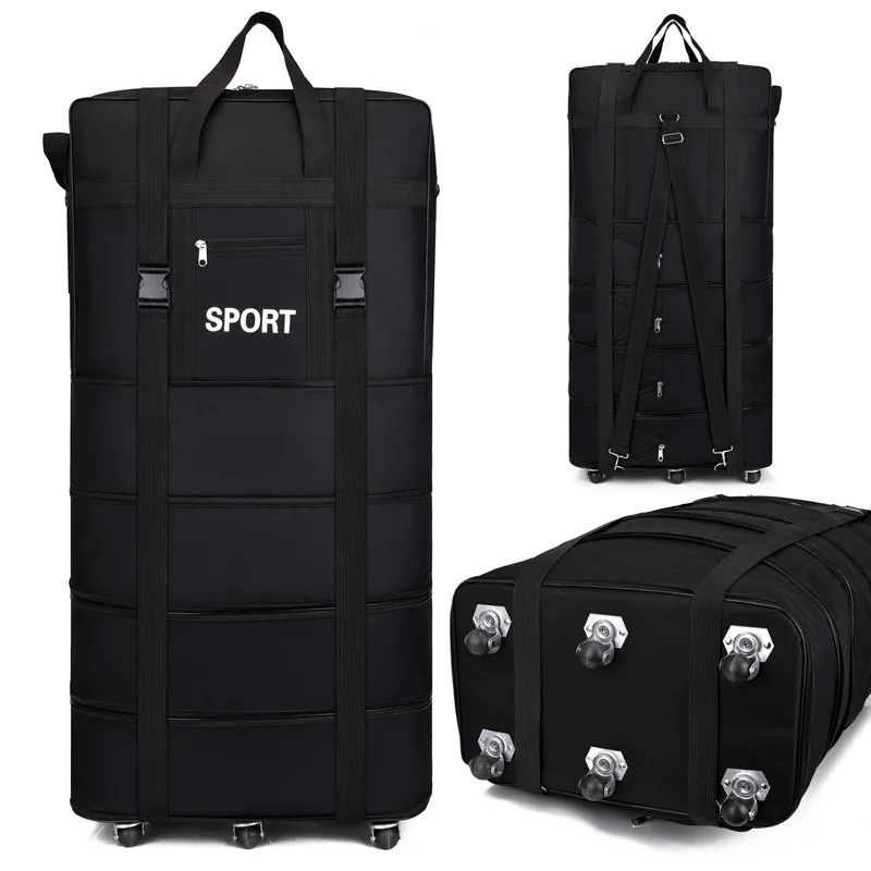 Plus Airline Checked Bag Oxfor - Foldable Rolling Luggage Bag 评论和价格