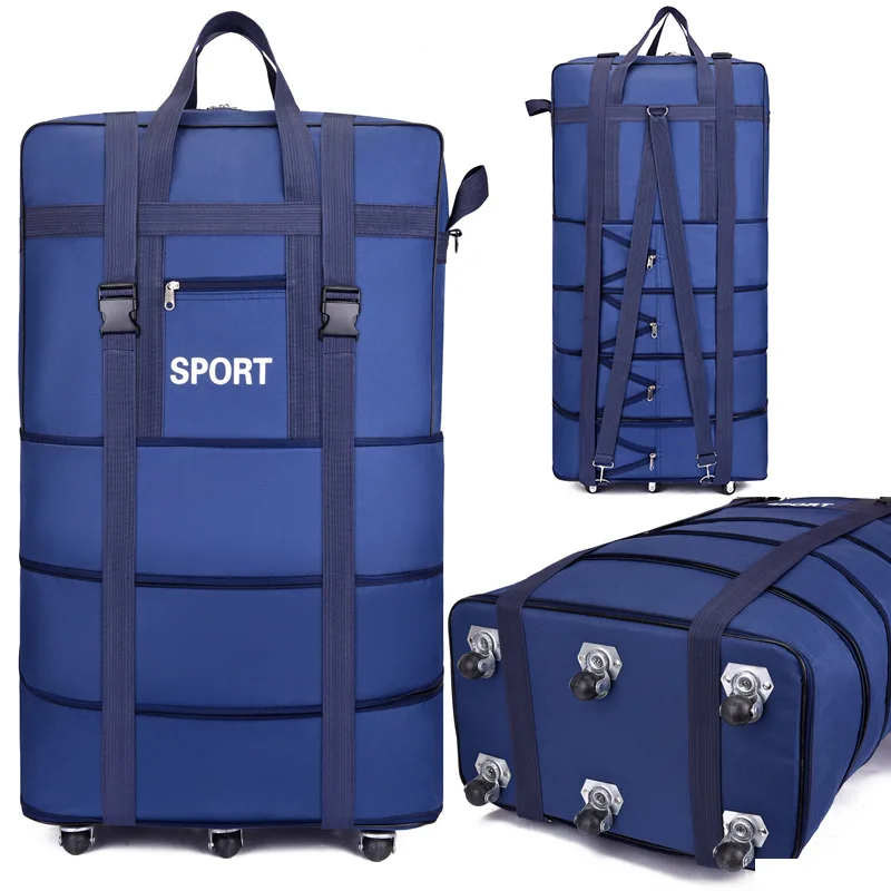 Plus Airline Checked Bag Oxfor - Foldable Rolling Luggage Bag 评论和价格