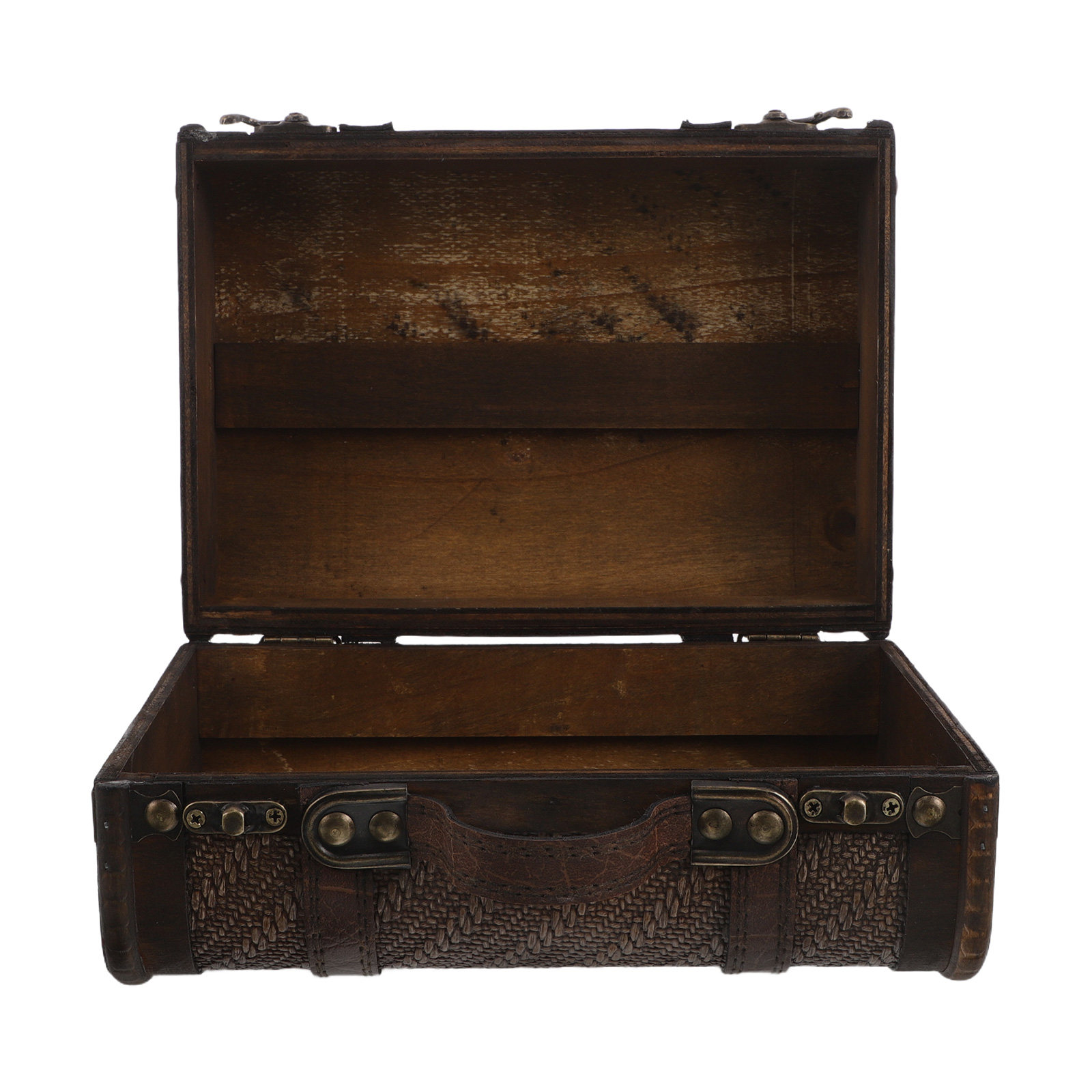 Wooden Vintage Suitcase Decora - Retro Vintage Trunk Suitcase 评论和价格