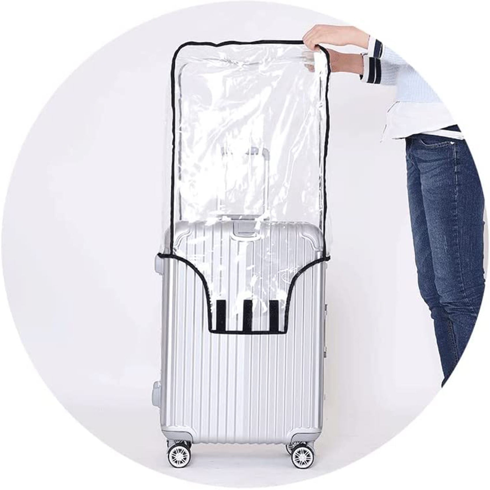 New Full Transparent Luggage P - Waterproof Suitcase Cover Protector 评论和价格