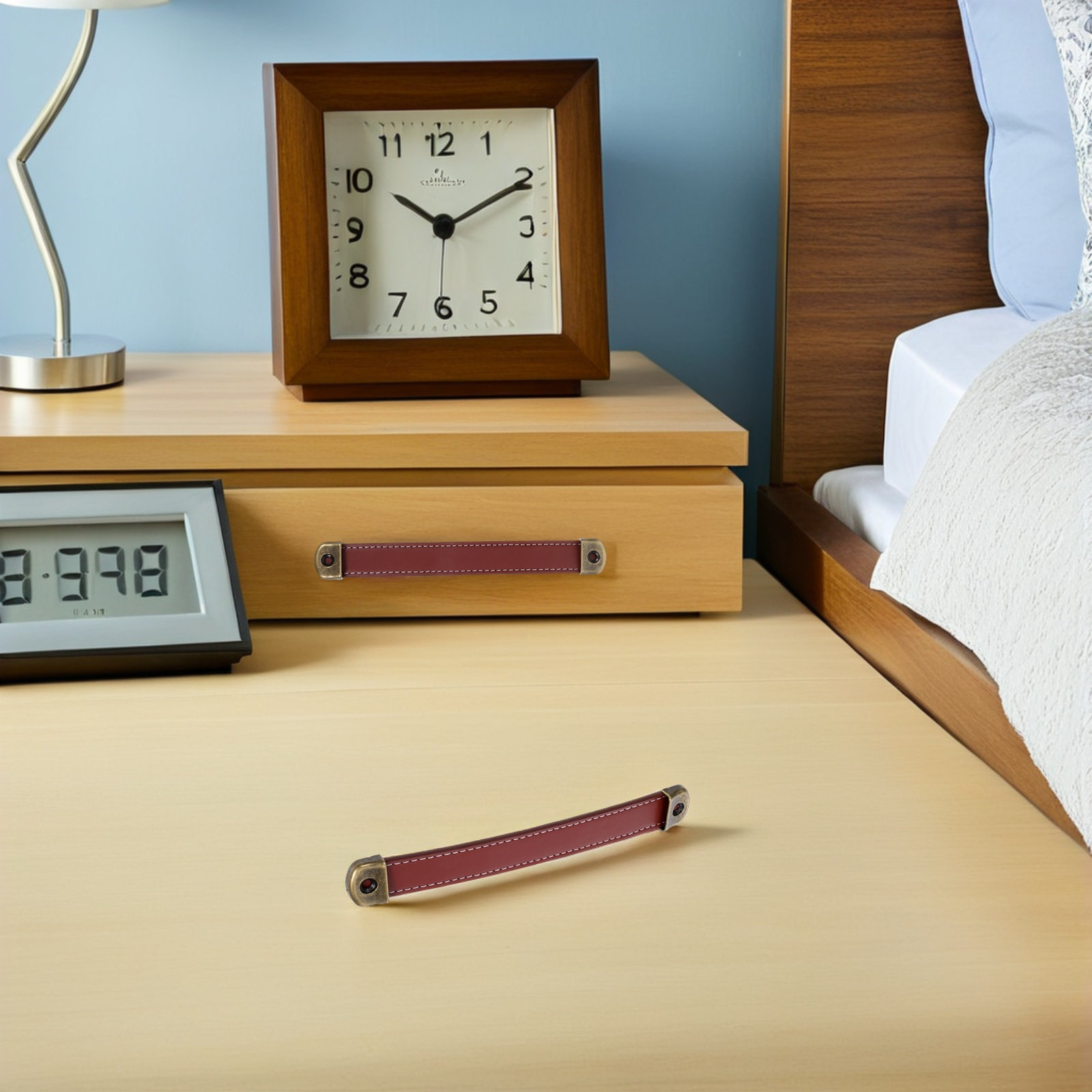 2Pcs Retro PU Cabinet Pull Han - Retro Vintage Trunk Suitcase 评论和价格