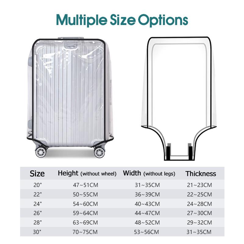 2027 Travel Transparent Luggag - Luggage Protective Cover Transparent 评论和价格
