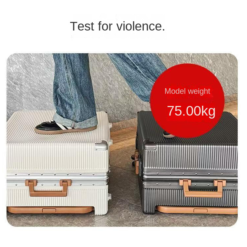 New Wide Trolley Case Luggage  - Aluminum Frame Carry On Luggage 评论和价格