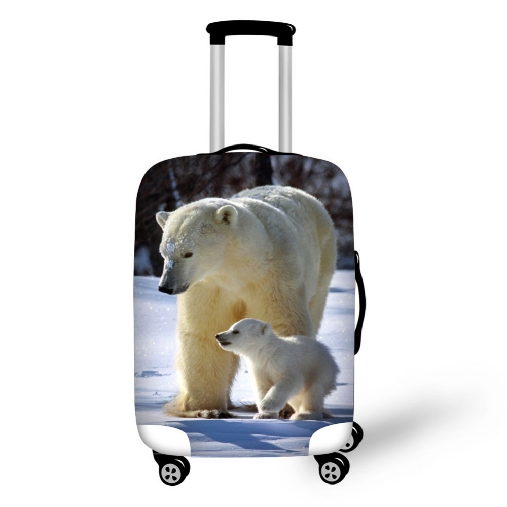 Animal polar bear luggage prot - Waterproof Suitcase Cover Protector 评论和价格