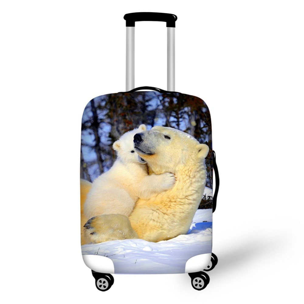 Animal polar bear luggage prot - Waterproof Suitcase Cover Protector 评论和价格
