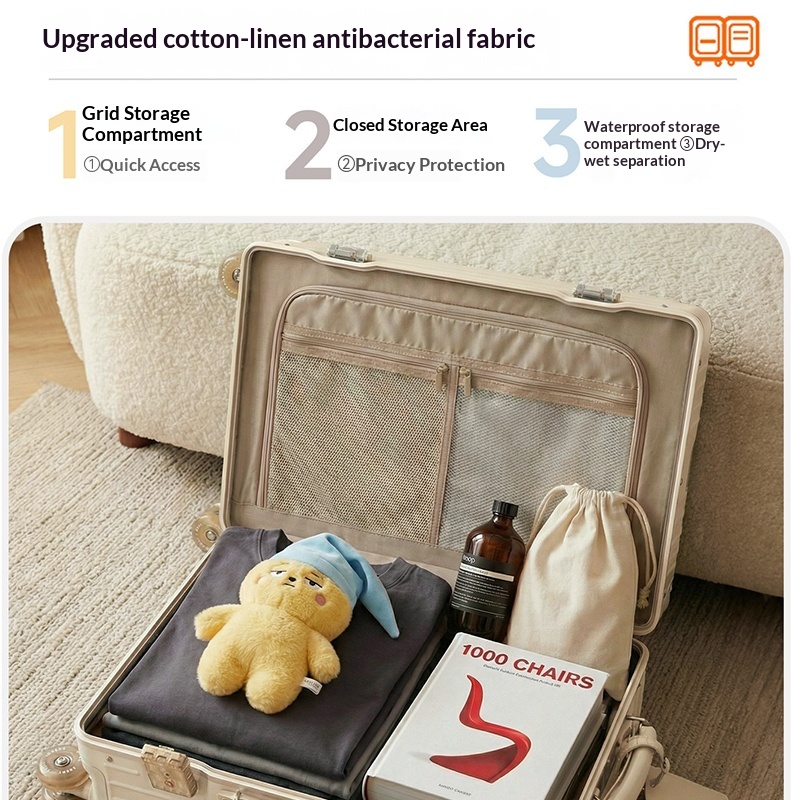 2026 New Women's Skating Wheel - Spinner Wheel Rolling Suitcase 20 Inch 评论和价格