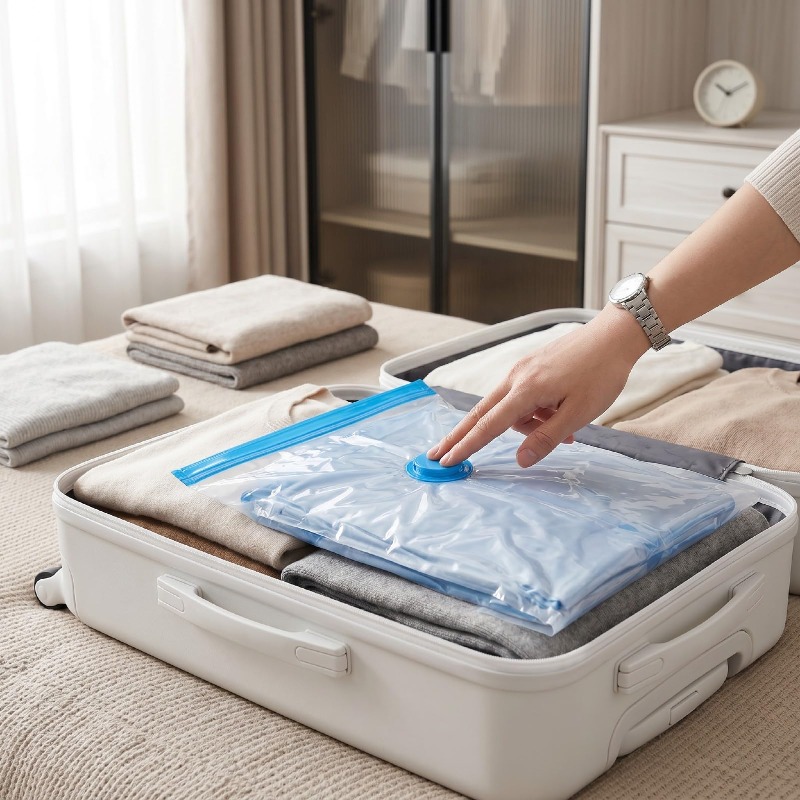 Travel Compression Bags, Roll  - Foldable Rolling Luggage Bag 评论和价格