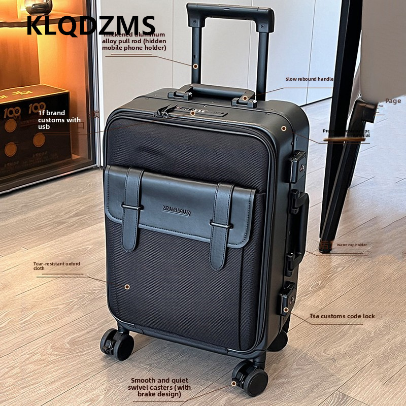 KLQDZMS Oxford Cloth Suitcase  - Spinner Wheel Rolling Suitcase 20 Inch 评论和价格
