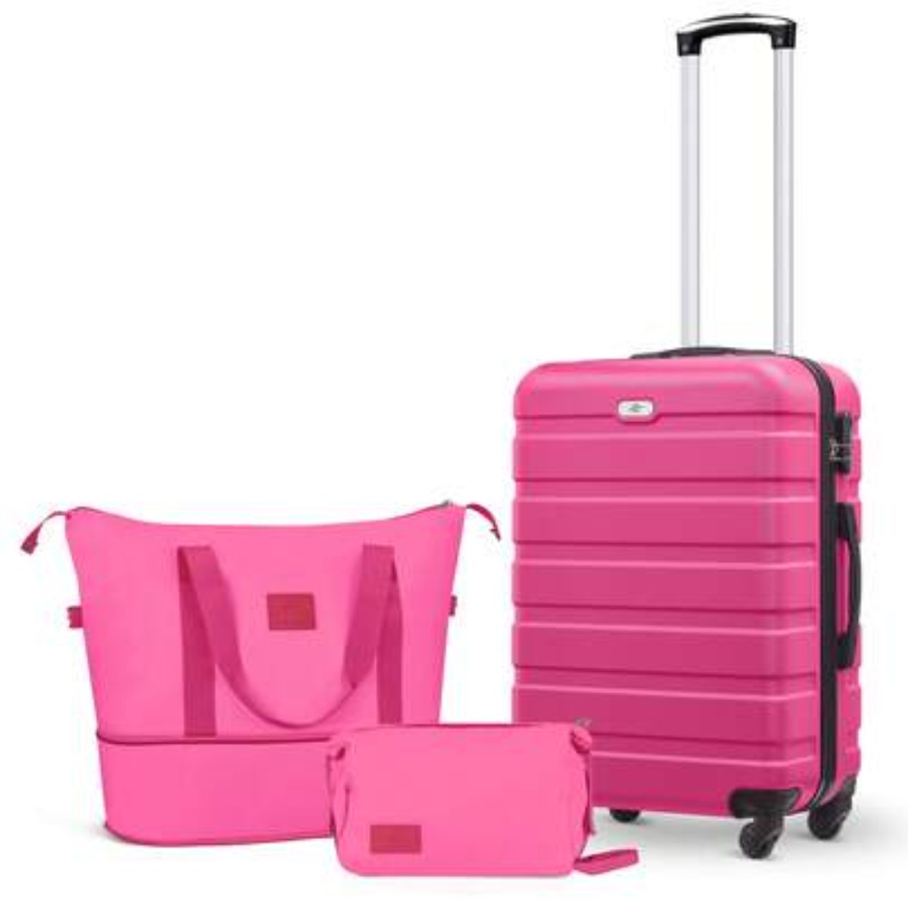 3 Piece Carry On Luggage Set 2 - Expandable Hard Shell Luggage Set 评论和价格