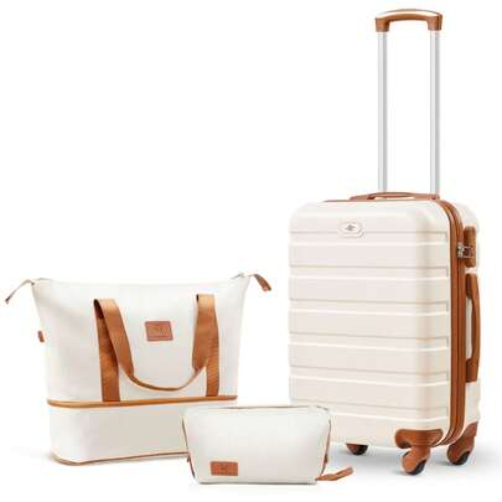 3 Piece Carry On Luggage Set 2 - Expandable Hard Shell Luggage Set 评论和价格