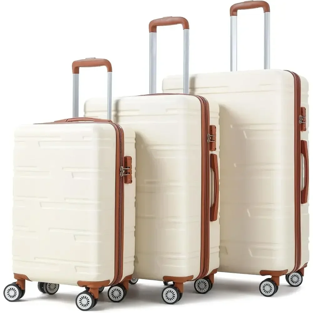 Expandable 3-Piece Hardshell L - Expandable Hard Shell Luggage Set 评论和价格