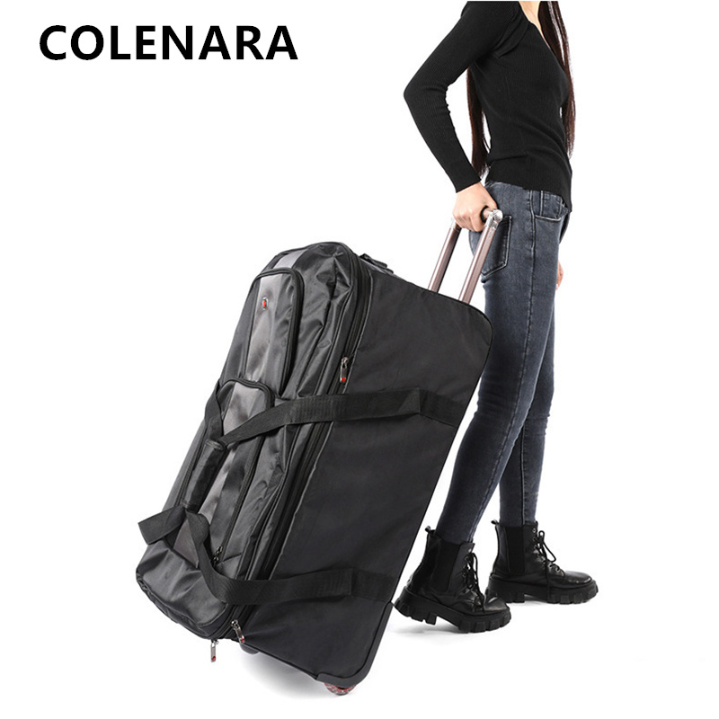 COLENARA Large Capacity Trolle - Foldable Rolling Luggage Bag 评论和价格