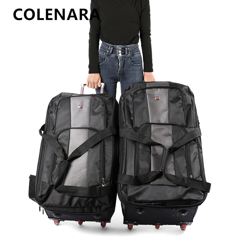 COLENARA Large Capacity Trolle - Foldable Rolling Luggage Bag 评论和价格