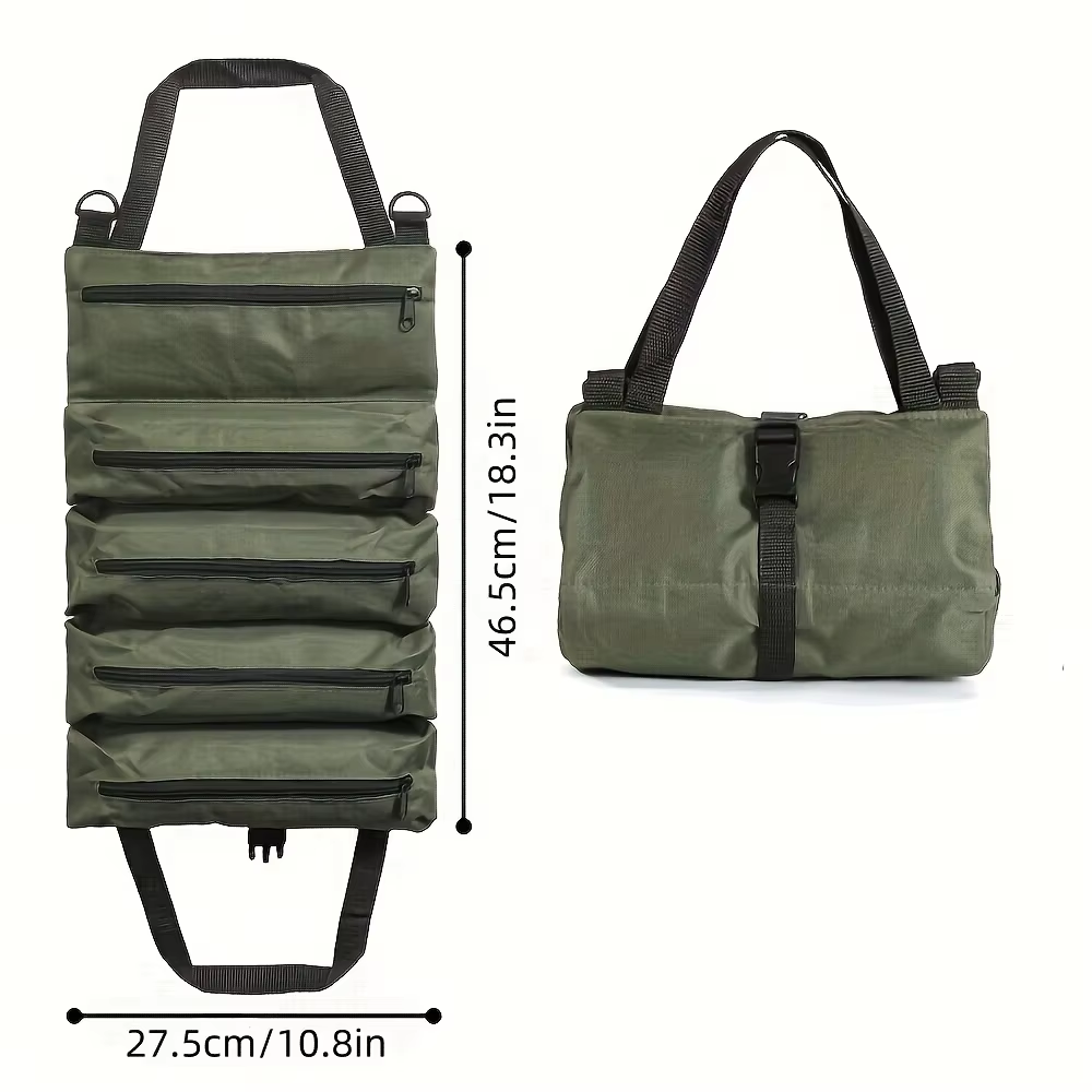1pc Multi-Purpose Canvas Roll  - Foldable Rolling Luggage Bag 评论和价格