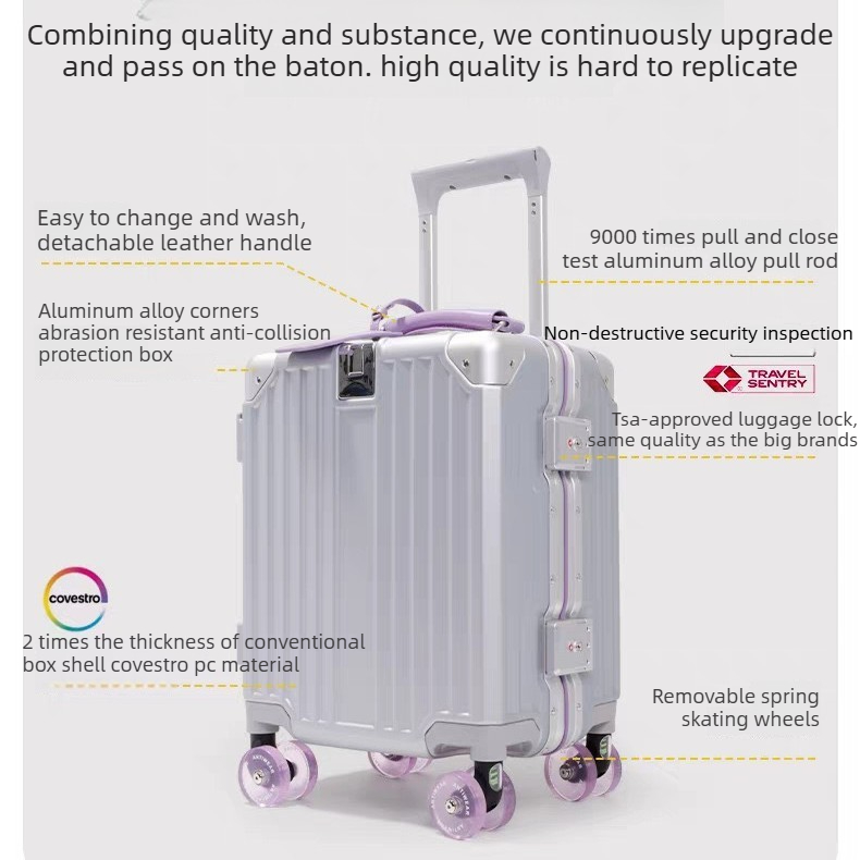 With Wheels Carry on Luggage S - Aluminum Frame Carry On Luggage 评论和价格