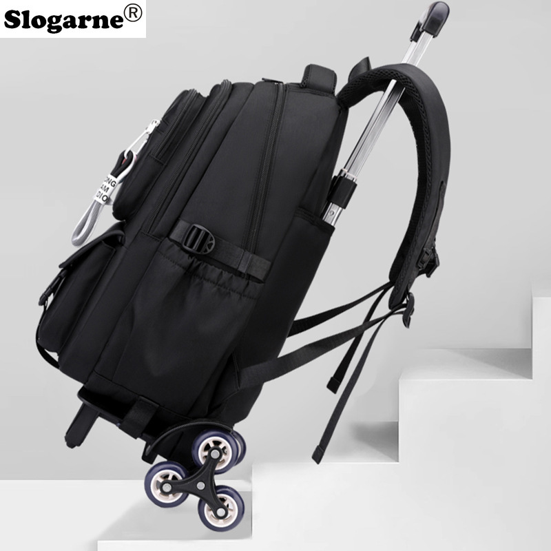 Students Trolley Backpack Kids - Foldable Rolling Luggage Bag 评论和价格