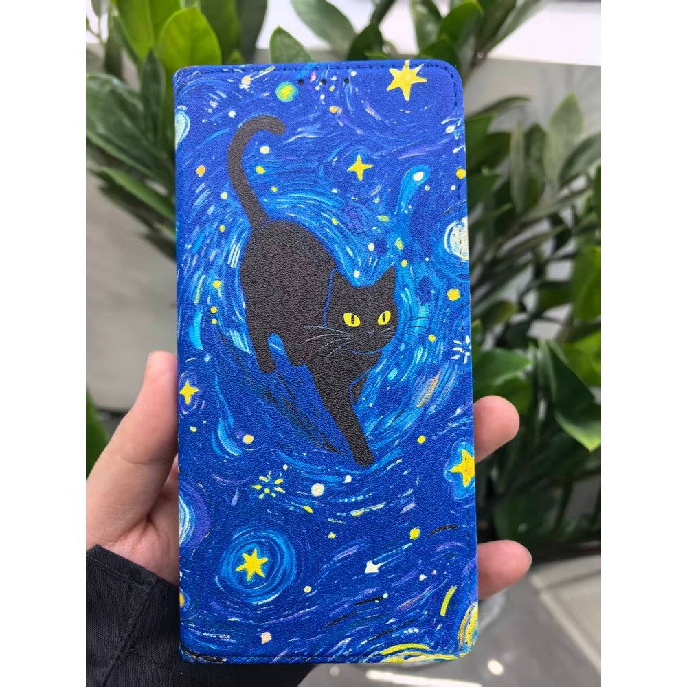 Painted Magnetic Flip Leather  - Wallets 评论和价格