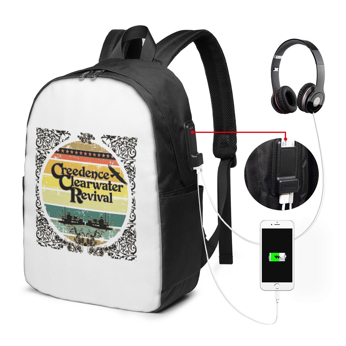 Creedence Clearwater Revival R - Backpacks 评论和价格