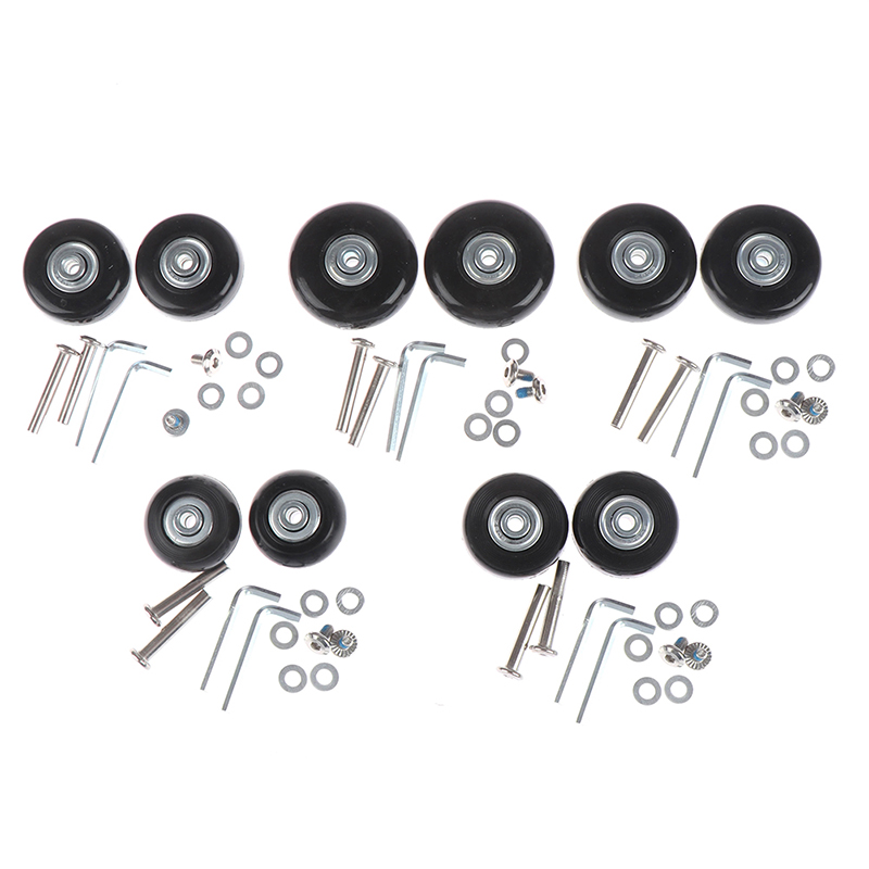 1Set OD 40-54mm Suitcase Parts - Silent Replacement Luggage Wheels 评论和价格