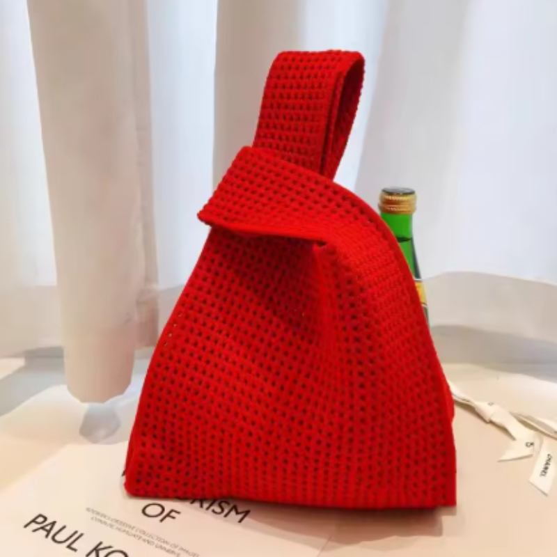 Women Beach Bag Hollow Knit Kn - Handbags 评论和价格