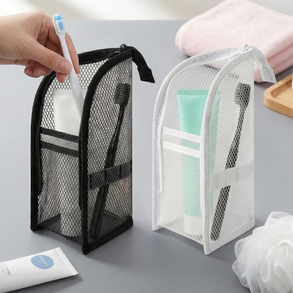 Mesh Toiletry Bag Breathable Q - Cosmetic Bags 评论和价格