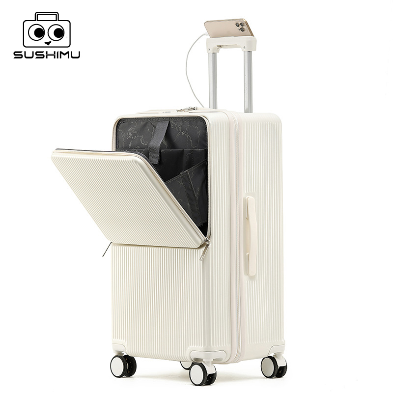sushimu Suitcase Wide Handle T - Aluminum Frame Carry On Luggage 评论和价格