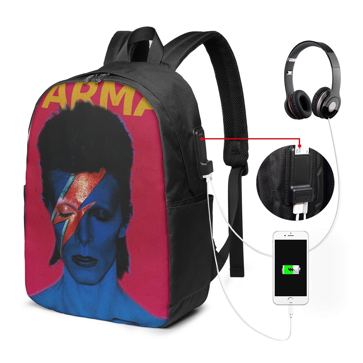 Davids Bowied Backpack Travel  - Backpacks 评论和价格