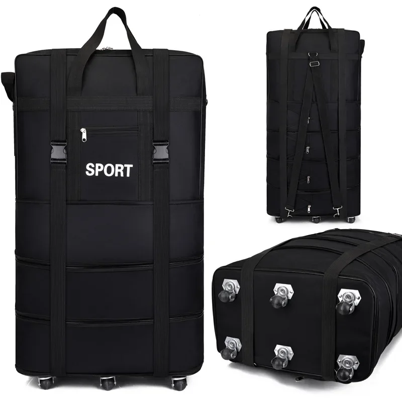 Plus Airline Checked Bag Oxfor - Foldable Rolling Luggage Bag 评论和价格